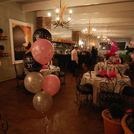Black Silver & a Touch of Pink 21st Birthday - La Campagnola Bryanston