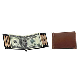 Italian Leather Money Clip