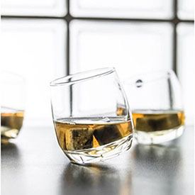 Whiskey Glass with Granite Stones